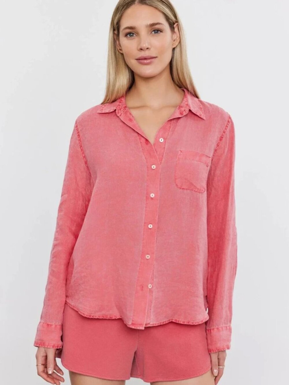 Velvet by Graham & Spencer Linen Button Up